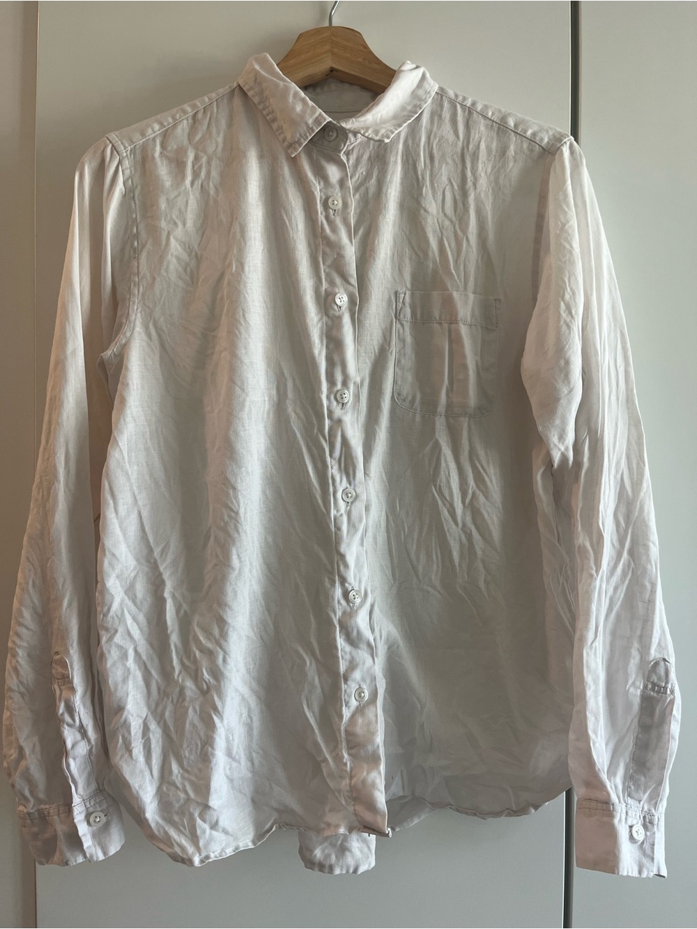 MUJI 100% Linen Ice Grey Women’s Shirt